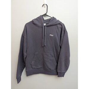 D2 Fila Purple Pullover Hoodie Sweatshirt Size‎ Medium